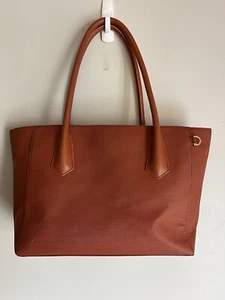 Dagne Dover Signature Legend Large Tote Red Purse Women’s Leather Zipper - Picture 1 of 15