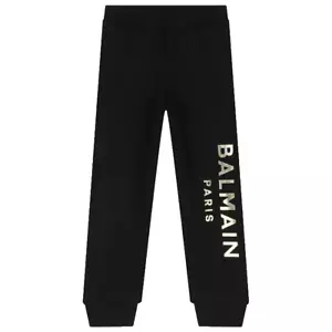 PANTALONES DEPORTIVOS BALMAIN CON LOGOTIPO PIERNA BAJA NEGROS BT6R90 930OR - Imagen 1 de 1