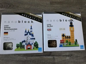 Kawada-lot of 2 Nanoblock micro-sized building blocks. 12 y +. New. - Picture 1 of 5