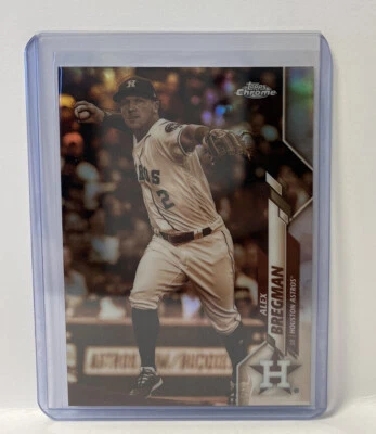 2020 Topps Chrome Sepia Refractor Alex Bregman Houston Astros #102 - Image 1 of 2