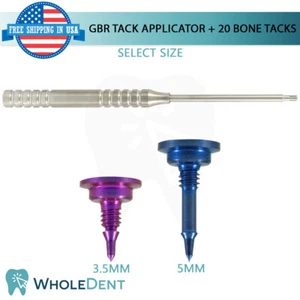 GBR 20x Bone Tack + Aplicador Set Malla Membrana Fijación Tac, Implante Dental - Imagen 1 de 8