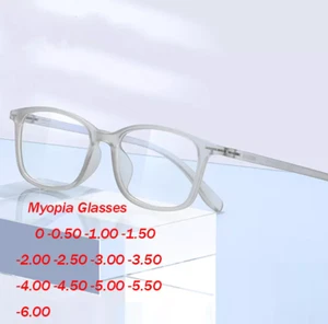 TR90 quadratische modische kurzsichtige Brille für Männer Frauen Vollformatbrille - Bild 1 von 18