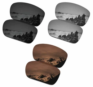 SmartVLTPolarized Replacement Lenses for-Oakley TwoFace - Black & Silver & Brown - Picture 1 of 4