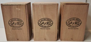 3 El Rey Del Mundo Robustos leere Zigarrenkisten Suprema Oscuros organisieren Basteln Posten - Bild 1 von 11