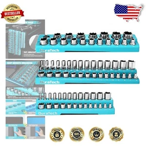 Hoch sichtbares magnetisches Steckschlüsselhalter-Set - robust 3-teilig für Mechanikerwerkzeuge - Bild 1 von 10