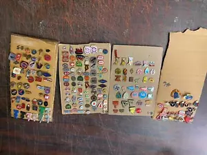 Vintage Oil Gas Petroliana Pins Advertising 1950's Chrysler Mercedes Chevy ford! - Picture 1 of 14