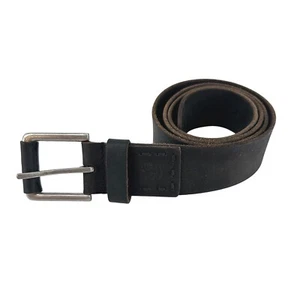 Timberland Leather Belt Casual Jean Belt Brown Size 38 Nickel Buckle - Picture 1 of 6