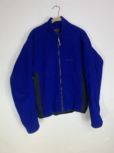 Vintage Marmot Gore Windstopper Jacket Men’s Medium Blue 90s Full Zip - Picture 1 of 21