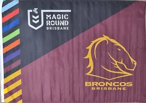 2024 NRL MAGIC ROUND OFFICIAL SUPPORTER FLAG – BRISBANE BRONCOS - Bild 1 von 2