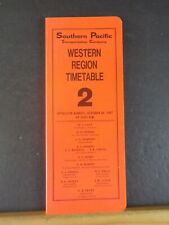 Southern Pacific Employee Timetable #2 Western Region 1987 October 25