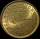 Hong Kong 10 Cents 1979 Elizabeth Ii Coin Wca 4149