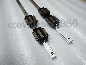 2 pz HGH15CA-2R-1000 mm binario di rivestimento quadrato e 4 cuscinetti in blocco HGH15CA - Foto 1 di 2