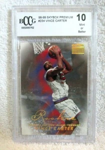 VINCE CARTER RC 1998-99 SKYBOX PREMIUM ROOKIE #234 BCCG10!RAPTORS F RC GOAT HOF - Foto 1 di 1