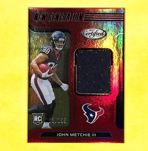 2022 Panini Certified John Metchie 183/199 Red Rookie Jersey Card Texans - Picture 1 of 1
