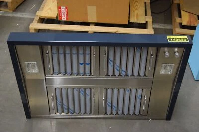 Big Chill BCPRO36HOODST 36" Slate Blue Wall Chimney Range Hood NOB #143803 BP - Image 1 of 4