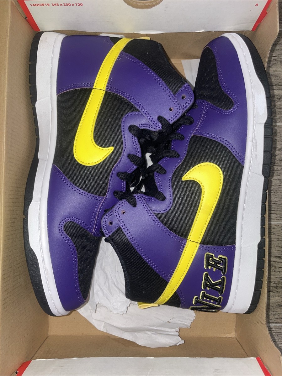 Nike Dunk Premium EMB High Lakers for Sale | Authenticity Nike Dunk Premium EMB High Lakers for Sale | Authenticity