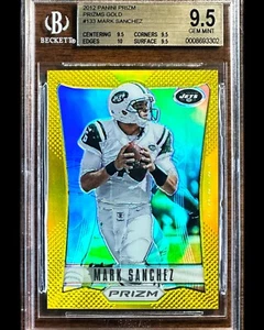 1er AÑO - PRIZM GOLD 2012 /10 - #09/10 Mark Sanchez #133 - BGS 9.5 - Pop 2 🚫⬆️ - Imagen 1 de 5