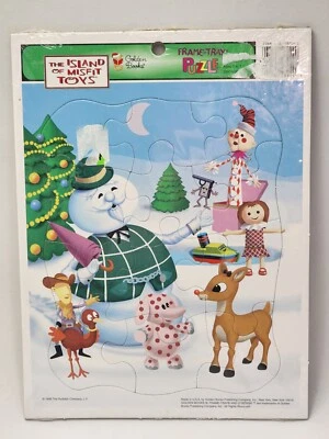 Rompecabezas de colección Rudolph el reno nariz roja isla de juguetes inadaptados marco bandeja Foto 1 de 4