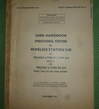 WIRELESS STATION C45 IN TRUCKS CHAMP/JEEP/LANDROVER 4X4 HANDBOOK DEC 1956