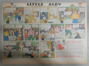 Post Cereal Ad: Little Alby Grape-nuts Flakes Cereal! from 1930's 11 x 15 inches - Picture 1 of 3