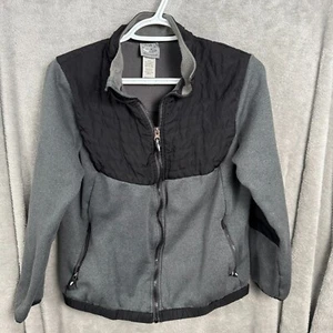 Chaqueta cortavientos Champion cremallera completa para mujer L gris negro poliéster manga larga - Imagen 1 de 10