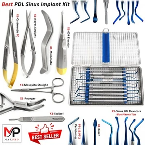 Periodontal Sinus Surgery Kit Dental Implant & Extraction Tools PDL Elevators - Picture 1 of 15