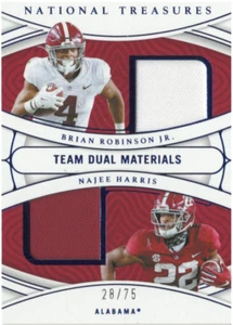 2022 National Treasures Collegiate Robinson Jr & Najee Harris Dual Patch 28/75 - Bild 1 von 2