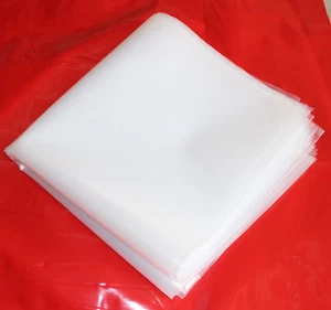 10 LDPE Flachsäcke Folienbeutel Flachsack transparent 750 x 800 x 0,2 mm stabil - Bild 1 von 6