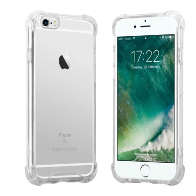 Various Models Phone Case Crystal Clear Shock Absorption Bumper Cover - Image 1 of 4