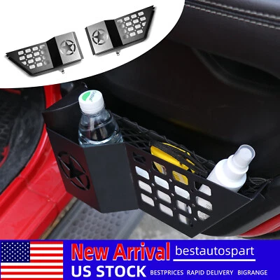 For Jeep Wrangler JL 2018-2023 4Door 2PCS Rear Door Organizer Tray Storage Box Foto 1 de 4