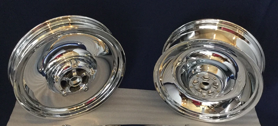 Harley Chrome Wheels VROD V-ROD VRSCA VRSCB  Rims 2002 -06 EXCHANGE Program - Image 1 of 4