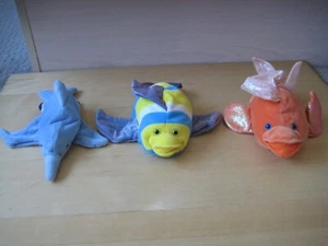 Lot of 3 CALTOY & other HAND PUPPET Fish - Picture 1 of 7