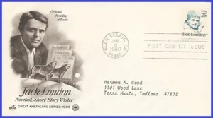 USA5 #2182 ADDR PCS ARTCRAFT FDC Jack London - Bild 1 von 1