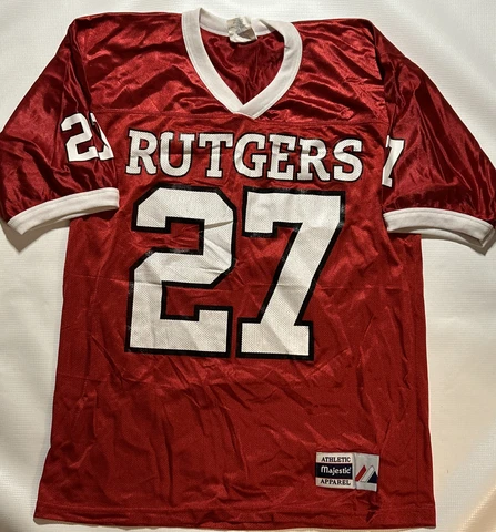 Vtg 90s Majestic Rutgers Scarlet Knights College Football Replica Jersey Mens M Cover