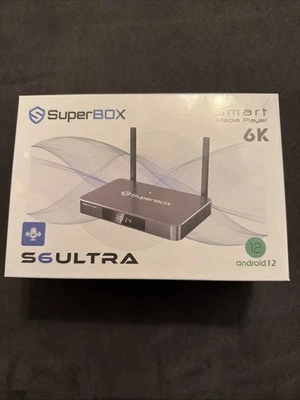 SuperBox S6 Ultra Smart Media Player 6K Ultra HD Android 12 Wi Fi 6 Color Gray - Image 1 of 4