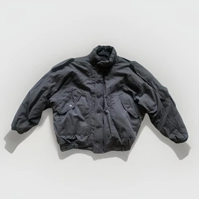 Vintage Coda Men’s Black Bomber Puffer Jacket Stand Up Collar Size Large 90s 80s - Image 1 of 4