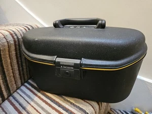 Black Samsonite Hard Shell Cosmetic Vanity Travel Case Purchased In France - Picture 1 of 11