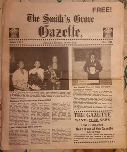 THE SMITHS GROVE GAZETTE 1. JULI 1988 (KENTUCKY) - Bild 1 von 1
