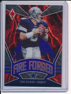 2020 Panini Phoenix Fire Forged Blue #/D /35 Troy Aikman #7 HOF - Picture 1 of 1