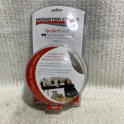 Cable Altavoz Monster Cable Home Serie 50 Pies Calibre 15.15m Nuevo y Precintado Foto 1 de 2