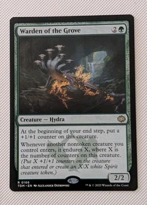 MTG Tarkir : Dragonstorm Rare WARDEN OF THE GROVE NM - Foto 1 di 1