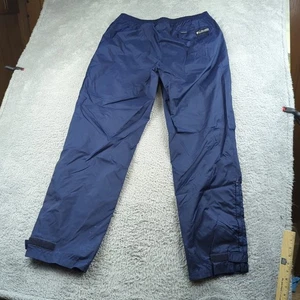 Vintage Columbia Hose Herren L blau Wind Regen packbar Swish Nylon Wandern Outdoor - Bild 1 von 22