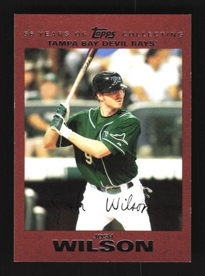 Josh Wilson Tampa Bay Devil Rays 2007 Topps Update Copper #UH4 SN /56 - Image 1 of 2