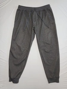 Pony Mens Jogger Sweatpants Fleece XL Drawstring Pockets Gray - Picture 1 of 14