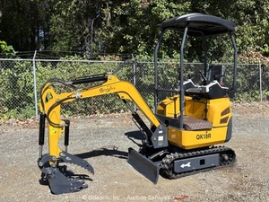 2025 CFG QK18R Hydraulic Mini Excavator Crawler Blade Hyd Thumb Aux bidadoo -New - Picture 1 of 12