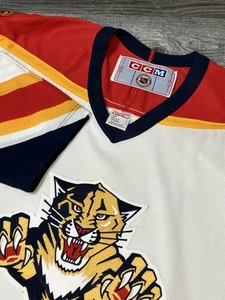 Vintage 90's CCM NHL Florida Panthers Hockey Jersey Stitched L - Bild 1 von 14