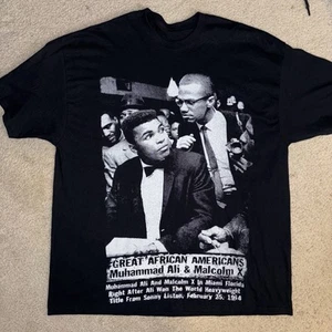 Muhammad Ali Malcolm X 1964 Bild T-Shirt 2XL 27x31 - Bild 1 von 6