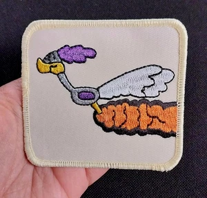 Neu aus altem Lagerbestand bestickte Jacke zum Aufnähen Weste MÜTZE Patch Racing ROADRUNNER - Bild 1 von 6