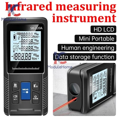 40M Laser Distance Meter Digital Tape Measure Area Volume Measure Rangefinder - Image 1 of 4