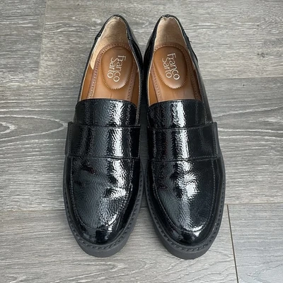 Franco Sarto Womens Brindy Platform Slip On Loafer Size 9.5 Lug Sole Chunky Heel - Image 1 of 4